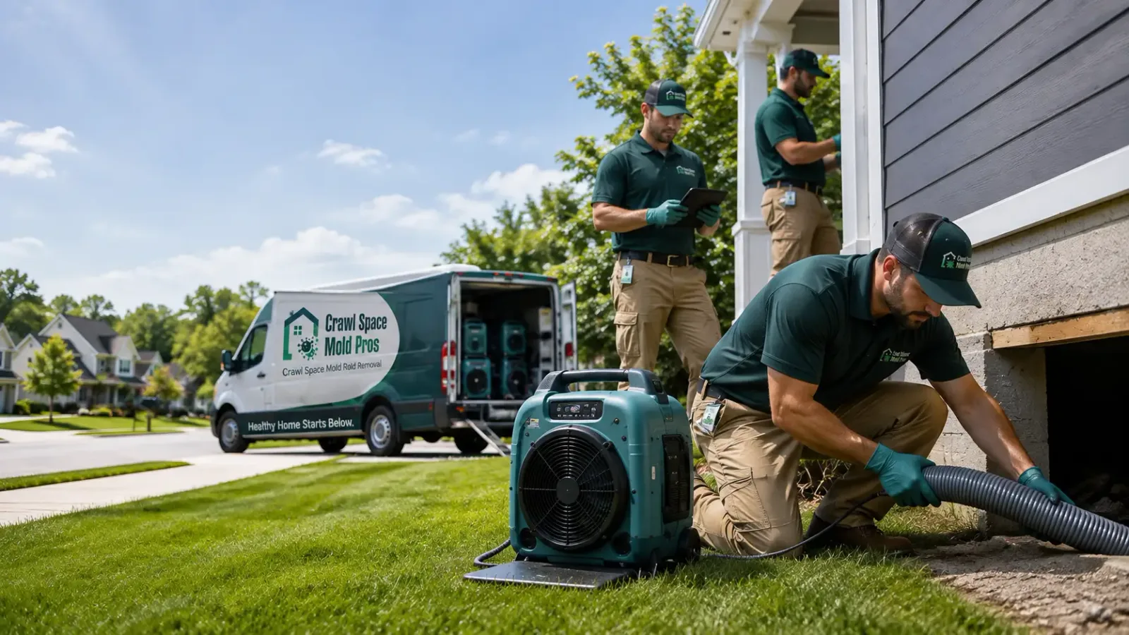 Crawl Space Mold Removal in Warren, IL